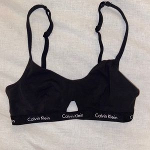 Black Calvin Klein Bralette